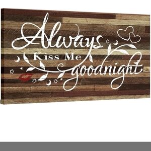 Charming Wooden Wall Art with Romantic Quote
